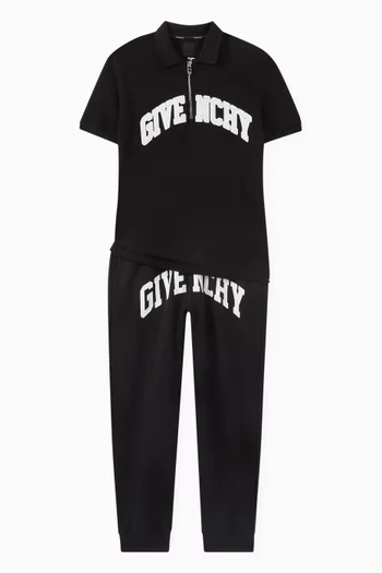 Logo-print Tapered Sweatpants in Cotton-blend