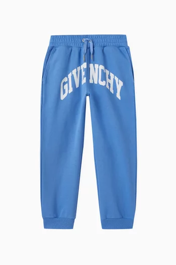 Logo-print Tapered Sweatpants in Cotton-blend