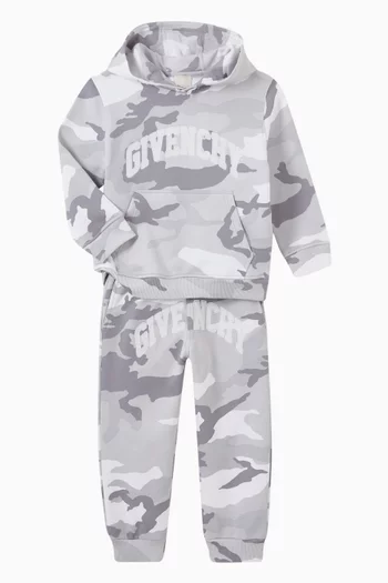 Camouflage Logo Sweatpants in Cotton