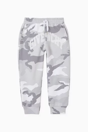 Camouflage Logo Sweatpants in Cotton