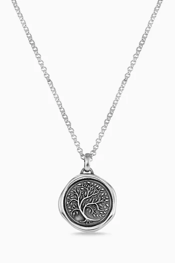 Tree of Life Talisman Necklace in Sterling Silver