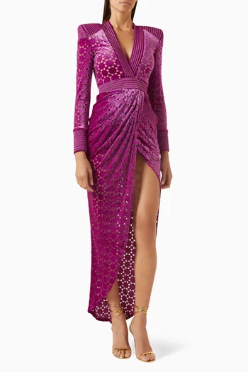 Shadow Lounge Gown in Velvet