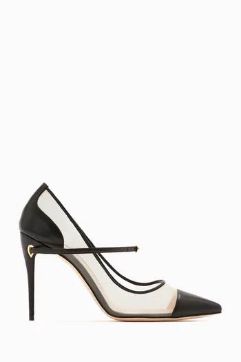 Lorenzo 105 Pumps in Nappa & Mesh
