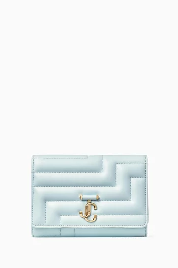 Avenue Clutch Bag with JC Emblem in Nappa Leather