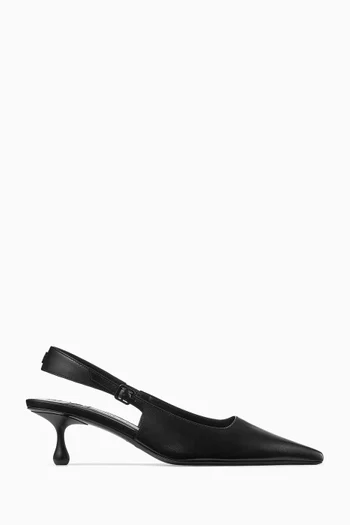Amel 50 Slingback Pumps in Nappa Leather