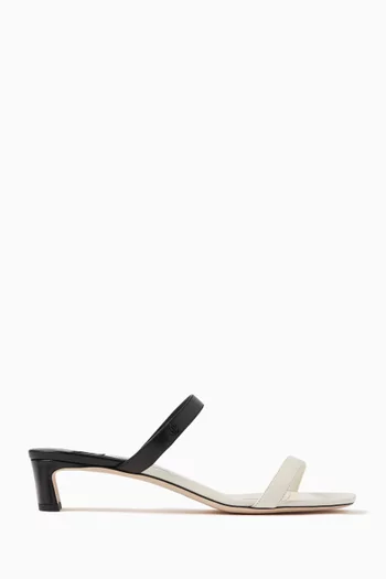 Kyda Two-tone Sandals in Leather