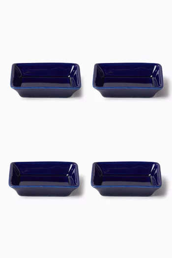 Mykonos Mini Tray in Porcelain, Set of 4