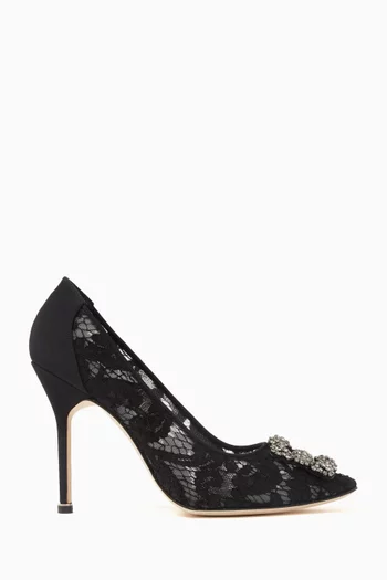 Hangisi 105 Crystal Pumps in Lace