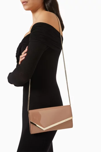 Emmie Clutch Bag in Patent Leather