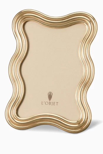 Ripple Frame in Gold, 4 x 6"
