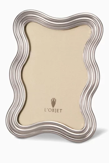 Ripple Frame in Platinum, 4 x 6"