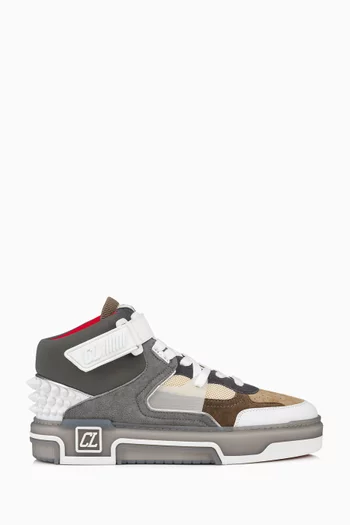 Astroloubi Mid-top Sneakers in Leather & Suede