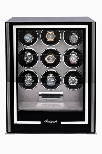 Paramount 9-unit Watch Winder in Walnut Wood