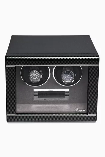 Formula Duo Watch Winder in Carbon