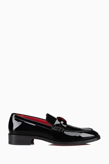 Chambelimoc Night Strass Loafers in Patent Calf Leather