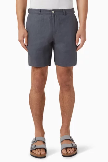 Fixed-waist Shorts in Linen