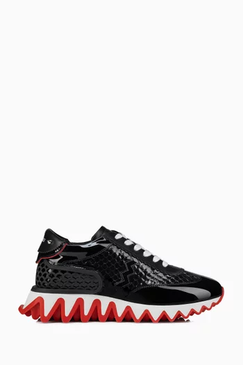 Loubishark Donna Embossed Sneakers in Patent Leather