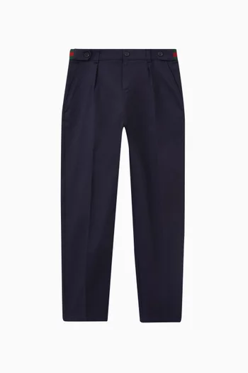 Web Trousers in Stretch Cotton Gabardine