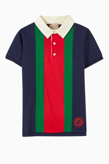 Web Polo Shirt in Cotton