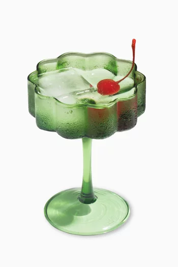 Wave Coupe in Glass, Set of 2
