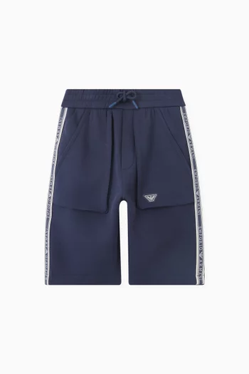 Logo Tape Shorts in Cotton
