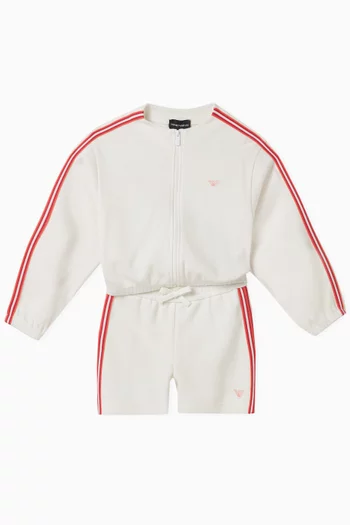 Multi-stripe Sleeves Sweatshirt