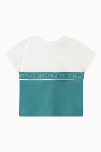 Text Logo-print T-shirt in Cotton