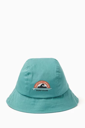 قبعة باكيت بطبعة Surf Club قطن