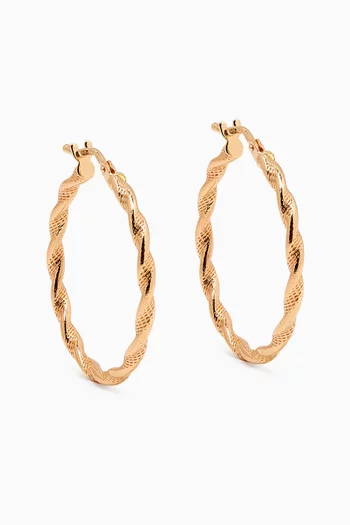 Myla Hoop Earrings in 18kt Gold