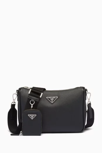 Shoulder Bag in Saffiano Leather
