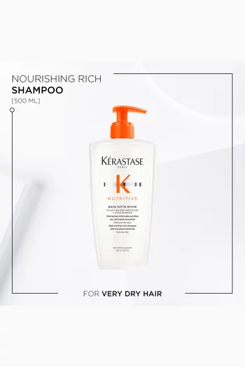 Nutritive Bain Satin Riche Shampoo, 500ml