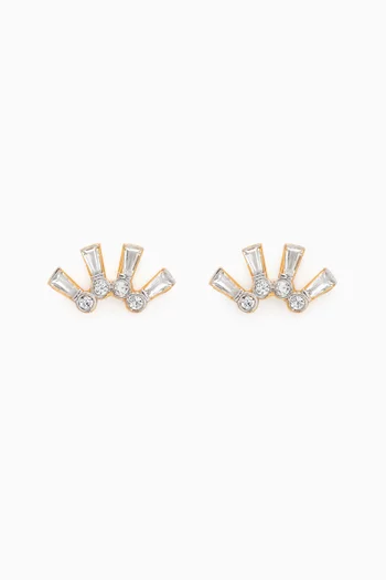 Extra Fine Stud Earrings in 24kt Gold-plated Sterling Silver