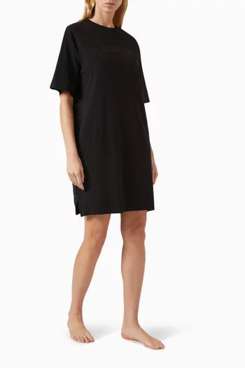 Logo Night Dress in Cotton-blend