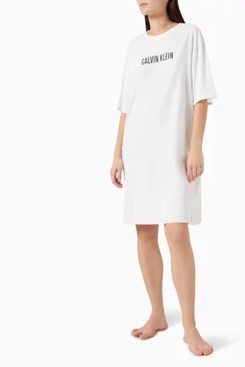 Logo Night Dress in Cotton-blend