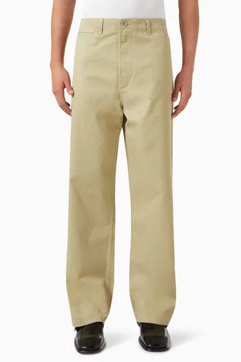 Tailored Chinos in Cotton Twill