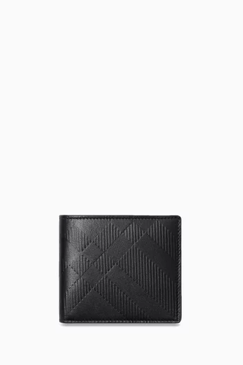 Check Billfold Wallet in Leather
