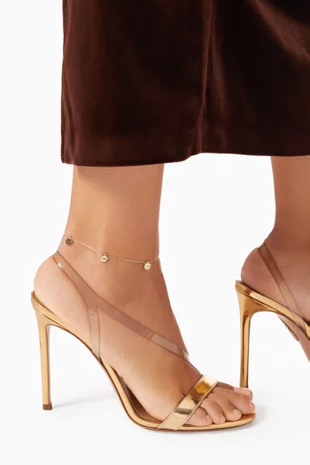 Evil Eye Anklet in 18kt Yellow Gold