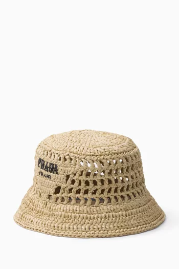 قبعة باكيت بشعار الماركة كروشيه