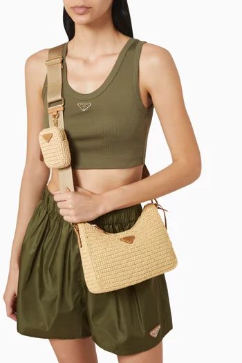 Re-edition 2005 Shoulder Bag in Crochet-knit