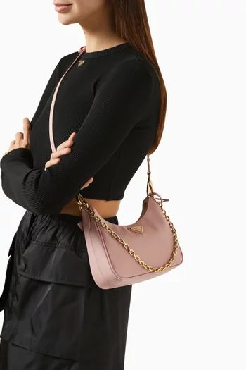 Mini Re-Edition Shoulder Bag in Saffiano Leather