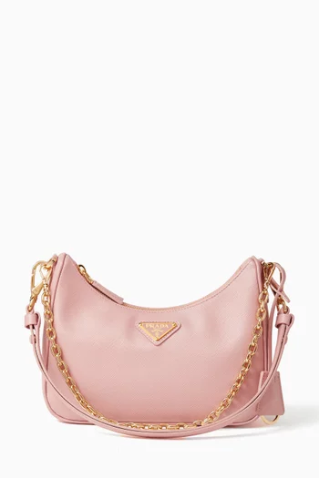 Mini Re-Edition Shoulder Bag in Saffiano Leather