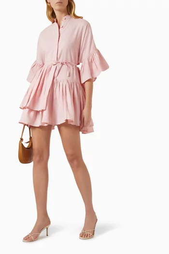 Tilda Mini Dress in Linen