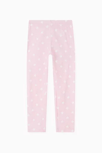 Star-print Leggings in Cotton-jersey