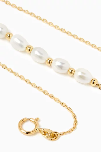 Kiku Jolie Pearl Bracelete in 18kt Gold