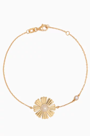 Farfasha Happy Sunkiss Diamond & Pearl Bracelet in 18kt Gold
