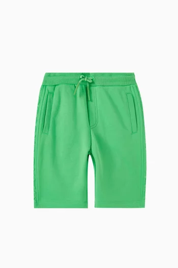 Logo-embossed Bermuda Shorts in Cotton-blend