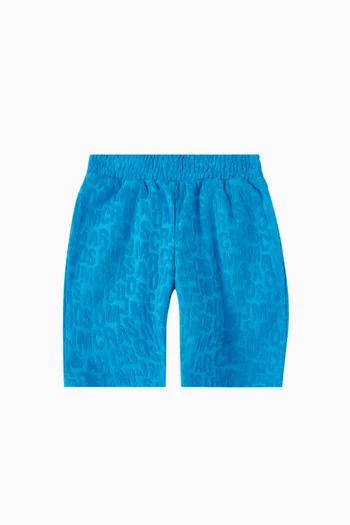 All-over Jumbled Logo Bermuda Shorts in  Cotton-blend