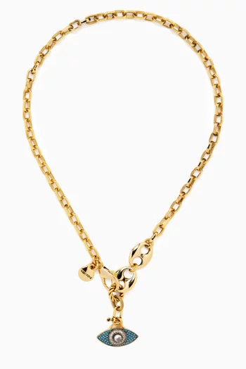 Lucky Lover Necklace in Gold-plated Brass
