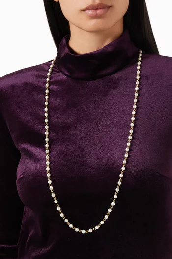 Pearl Perfect Necklace in Gold-plated Brass