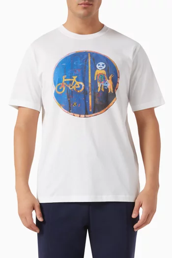 Cycle Lane T-shirt in Organic Cotton Jersey